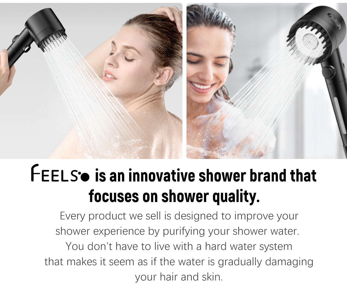 FEELSO DY4 Massage Handheld Filter Showerhead